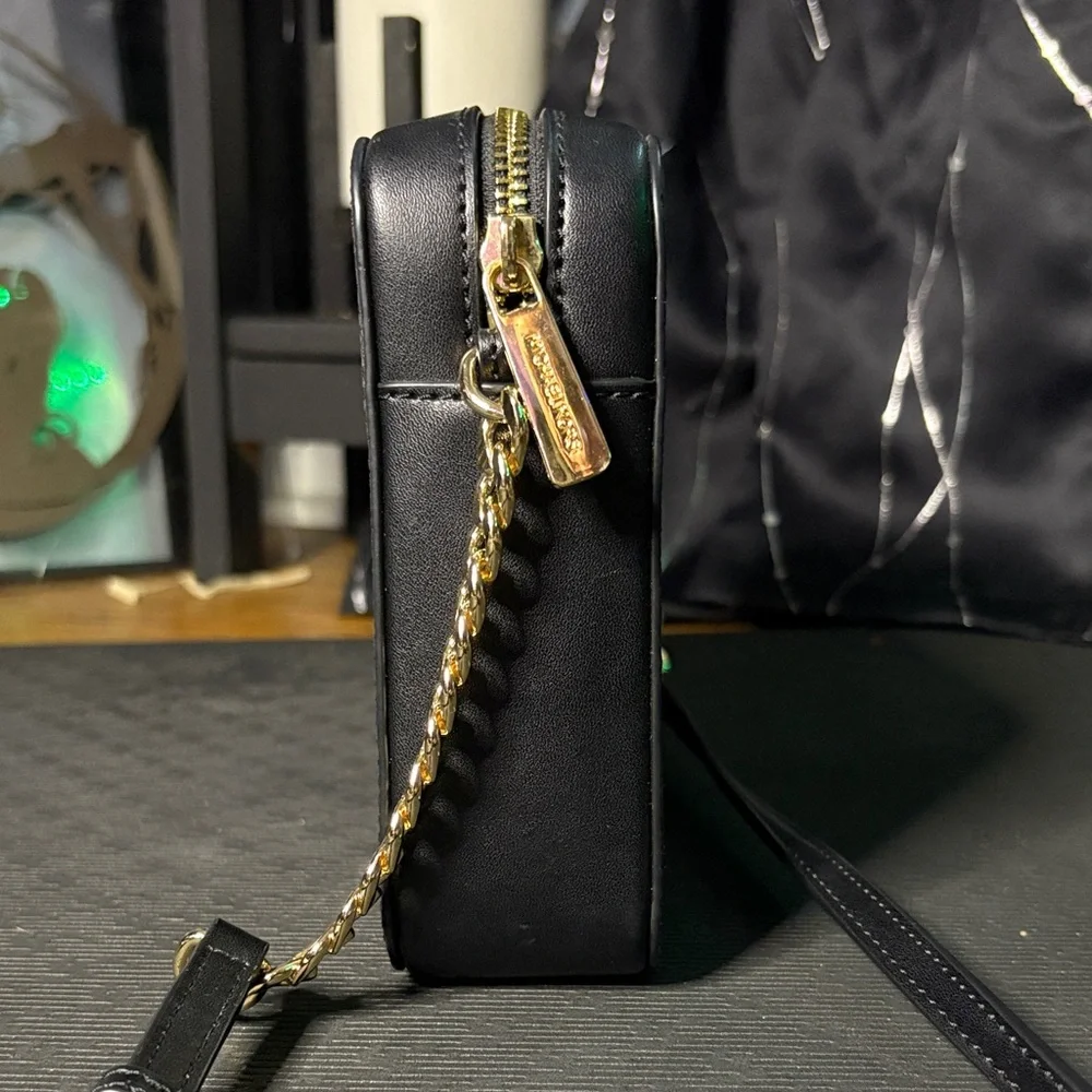 Michael Kors Black and Brown Logo Crossbody - Picture 4 of 7
